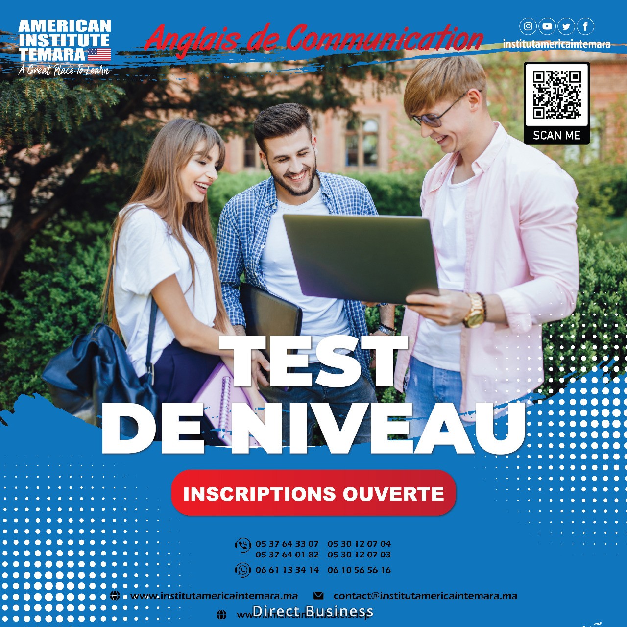 - Winter 2022 SESSION PROGRAMME DES TESTS DE NIVEAUX