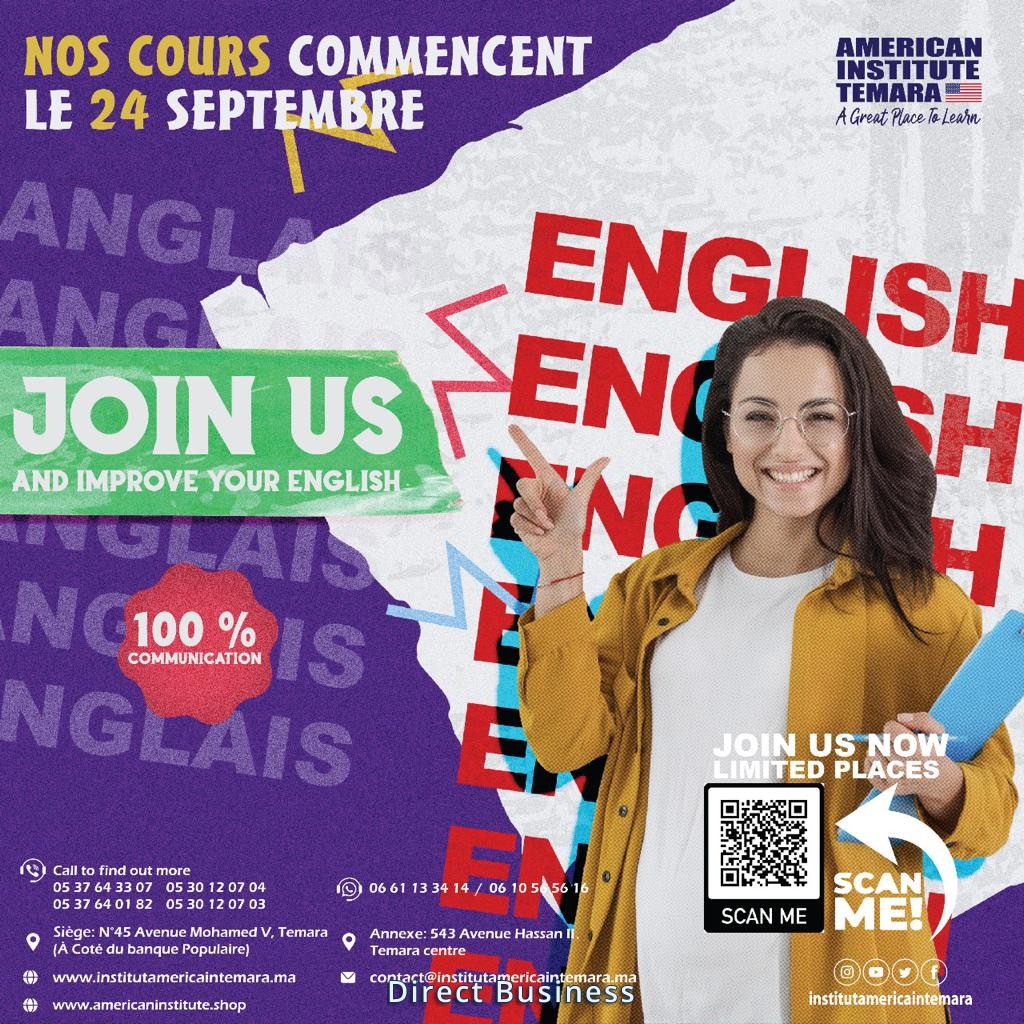 PRESTATION DE FORMATION EN ANGLAIS pour les débutants, MAROC