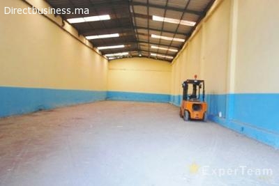 Dépot de 500 m² à louer parc industriel de Bouskoura